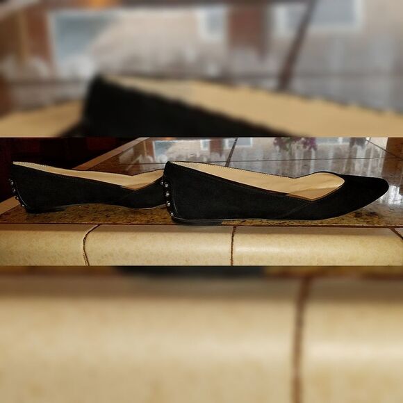 Vince Camuto "Alley Studded suede flats" - Picture 6 of 8